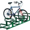 Cycle Rack 6 Space High Low design Floor mounted