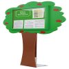 Freestanding weatherproof information tree noticeboard