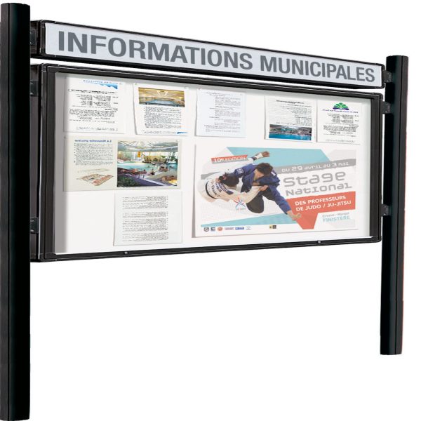 External Noticeboard 27A4 Landscape with 75mm Profile Frame
