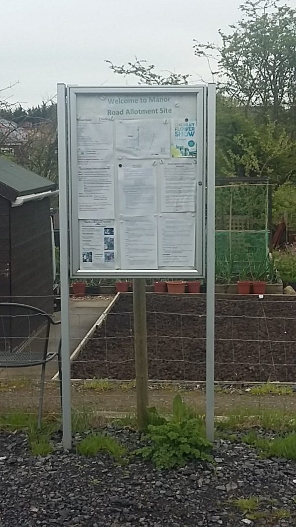 outdoor noticeboard suitable for parish council