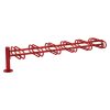 Double sided 12 space extension rack in red