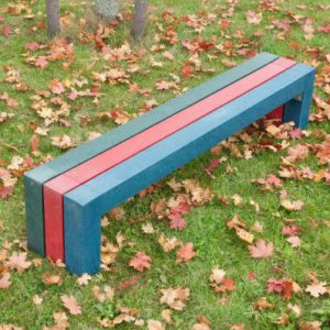 Children's Heskin bench made from faux wood