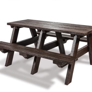 Adult recycled plastic a frame picnic table