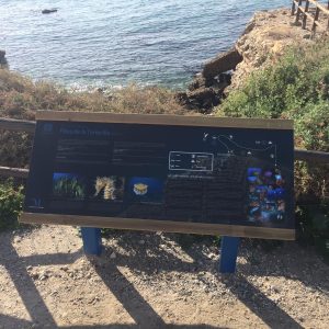 Torrox Outdoor Lectern Viewpoint Signage angled outdoor lectern hilltop information sign