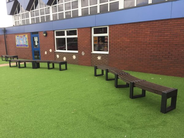 Eco friendly recycled plastic benches