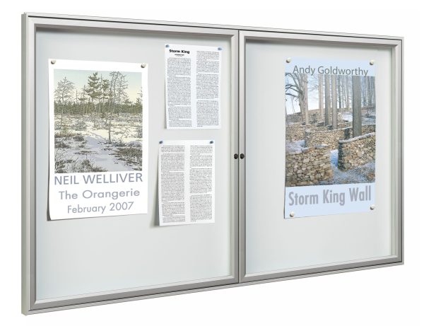 Double Door Wall Mounted 75mm Profile 30A4 display