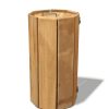 Wooden waste bin octagonal shape with lid 100 litre
